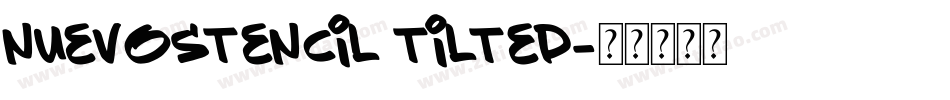 nuevostencil tilted字体转换